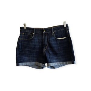 Denizen by Levi's High-Rise Shorts Cuffed Denim Women Size 16 33W